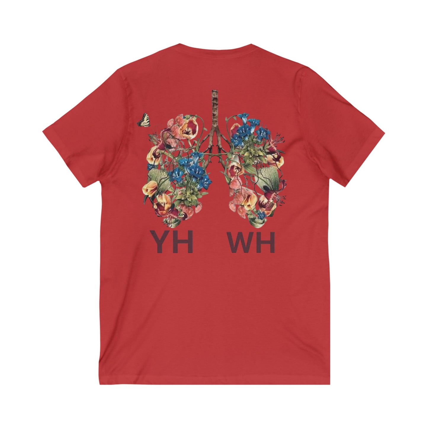 Breath of YHWH" Floral Lungs Christian T-Shirt