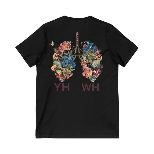 Breath of YHWH" Floral Lungs Christian T-Shirt